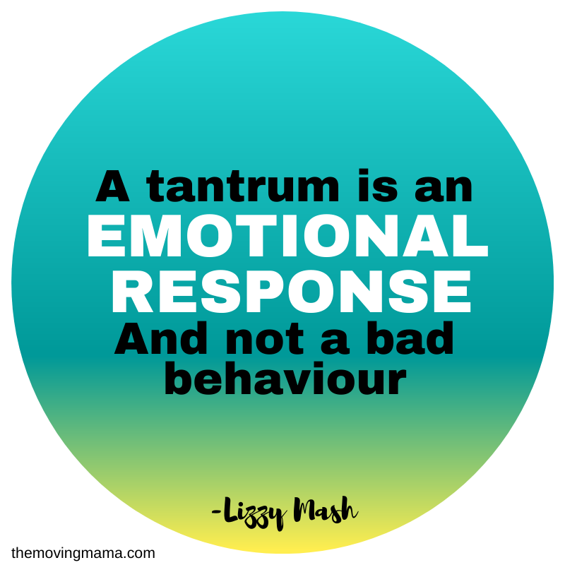 Toddler Tantrums: A tantrum is an emotional response and not a bad behaviour